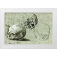 thumbnail image 1 of Southern German, Unknown 14x11 White Modern Wood Framed Museum Art Print Titled - Study of Three Skulls, 1 of 4