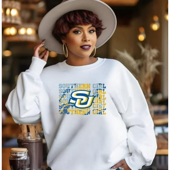 Southern Girl Sweatshirt, SU, SWAC, Jags, Jaguars, Baton Rouge, HBCU, Louisiana