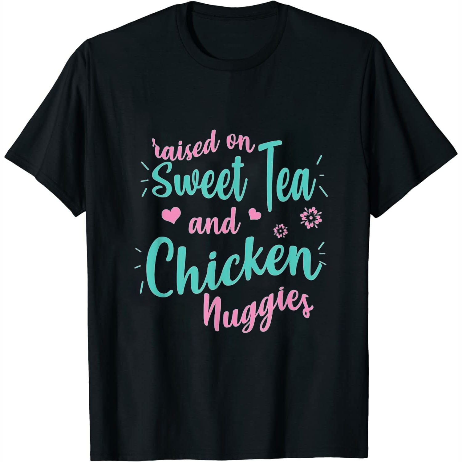 Southern Girl T Shirt for Women Raised on Sweet Tea Funny T-Shirt