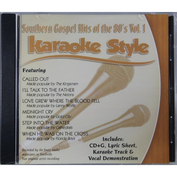 Southern Gospel Hits Of The 80'S, Volume 1, Karaoke Style Cd