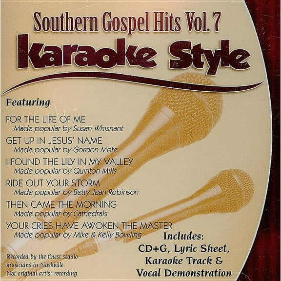Southern Gospel Hits Volume 7 Daywind Christian Karaoke Style NEW CD+G 6 Songs