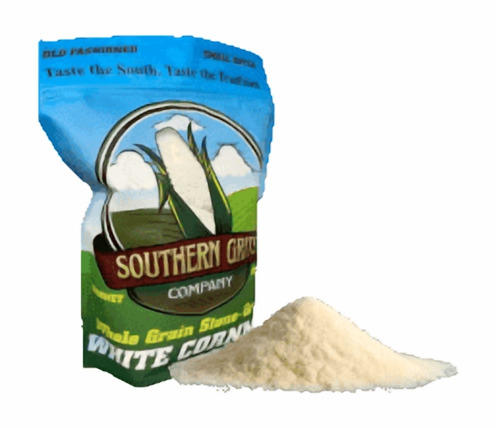 Southern Grits Company - Gourmet Stone Ground White Cornmeal Gluten Free -1.5lb