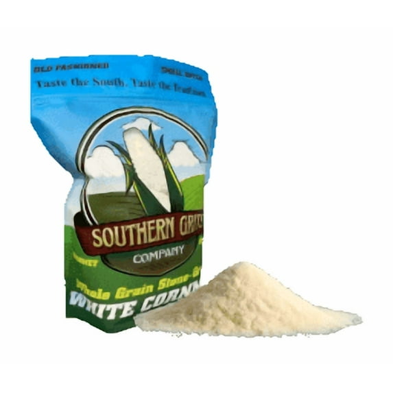 Southern Grits Company - Gourmet Stone Ground White Cornmeal Gluten Free -1.5lb