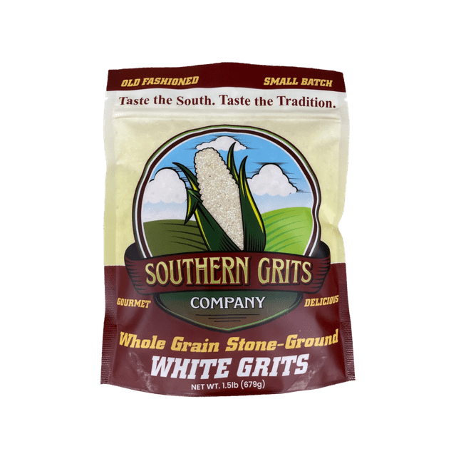 Southern Grits Company Gourmet Stone Ground White Grits 24oz