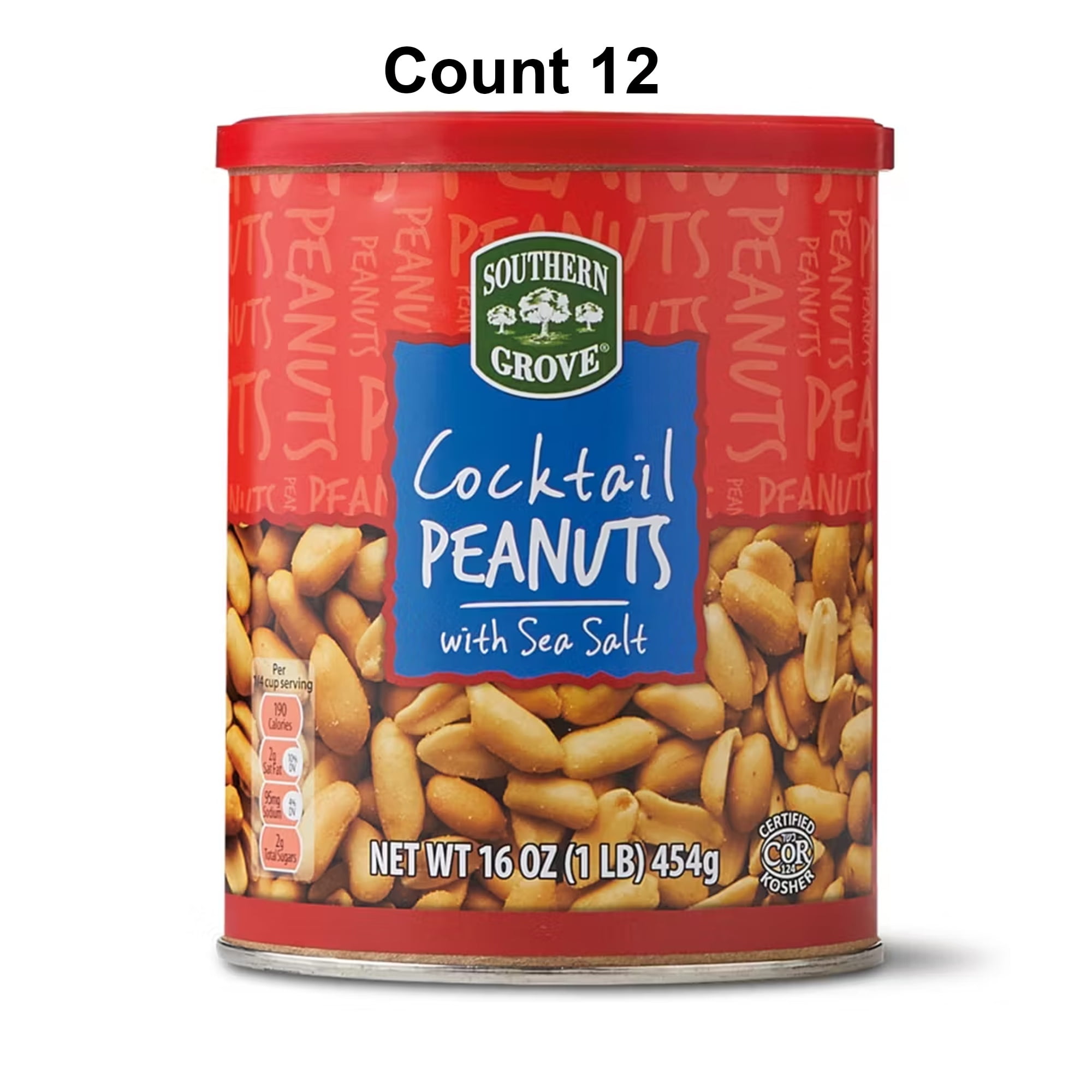 Southern Grove Cocktail Peanuts with Sea Salt 12 Count