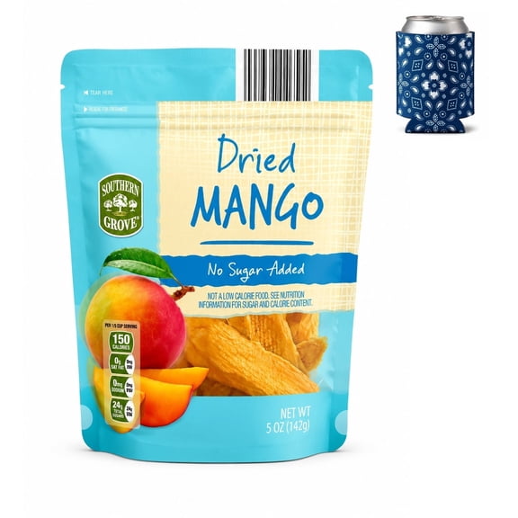 Southern Grove Dried Mango No Sugar Added 1 pack 5oz w/ Can Cooler
