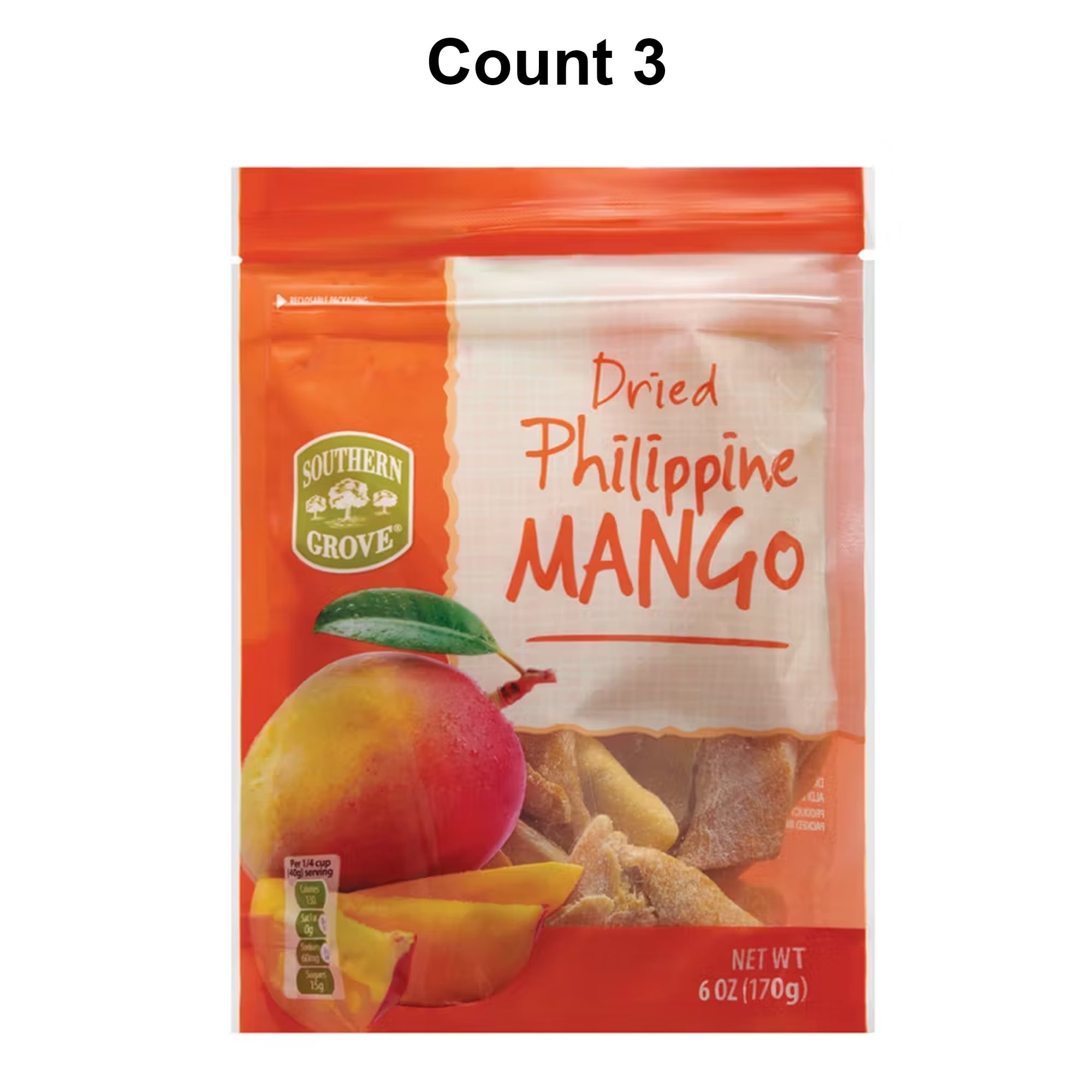Southern Grove Dried Philippine Mango 2 Count