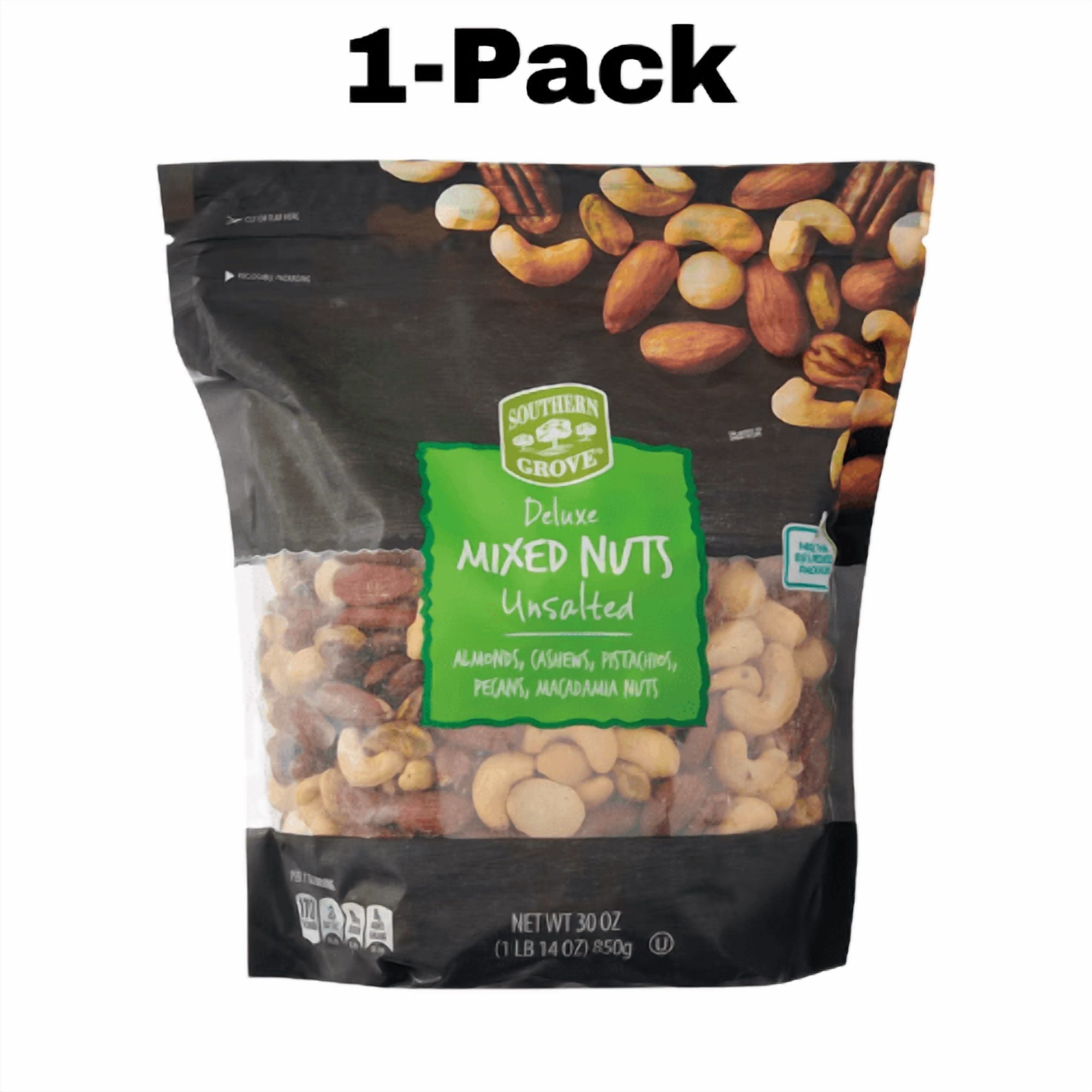 Southern Grove Mixed Nuts Unsalted 1-Pack 30 oz - Walmart.com