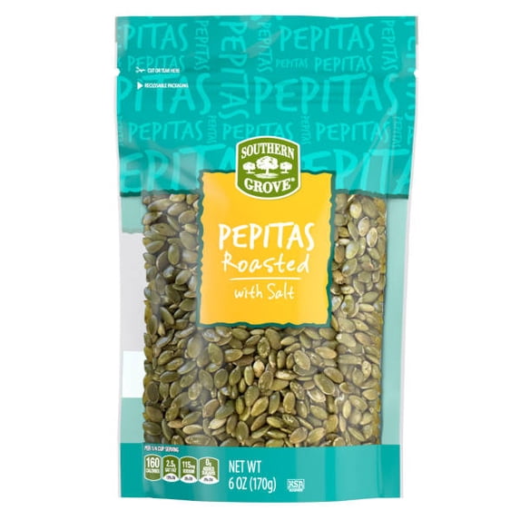 Southern Grove Roasted Pepitas, 6 oz - Walmart.com