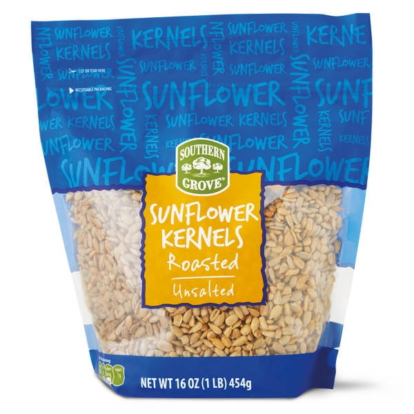 Southern Grove Unsalted Roasted Sunflower Kernels, 16 oz - (Pack of 2)