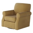 thumbnail image 1 of Southern Home Furnishings Bella Harvest Polyester Swivel Chair in Gold, 1 of 3