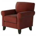 thumbnail image 1 of Southern Home Furnishings Bella Rouge 38" Polyester Accent Chair in Rouge Red, 1 of 2