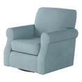 thumbnail image 1 of Southern Home Furnishings Bella Skylight Polyester Swivel Chair in Blue, 1 of 2