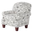 thumbnail image 1 of Southern Home Furnishings Polypropylene Francaise Ebony Accent Chair in Black, 1 of 3