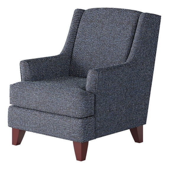Southern Home Furnishings Sugarshack Navy Polypropylene Accent Chair in Blue