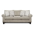 thumbnail image 1 of Southern Home Furnishings Vandy Heather Transitional Polyester Sofa in Greige, 1 of 8