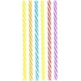 thumbnail image 1 of Southern Homewares Multicolor Plastic Reusable Drinking Straws Colorful Tumbler Straws Ring Stopper Set of 6, 1 of 6