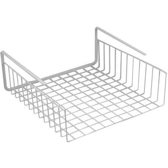 Southern Homewares Under Shelf Basket Wire Wrap Rack White Storage ...