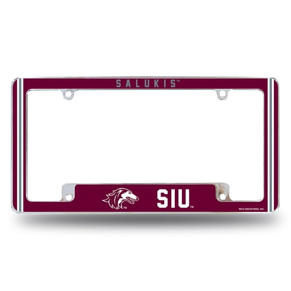 SOUTHERN ILLINOIS ALTERNATE DESIGN ALL OVER CHROME FRAME