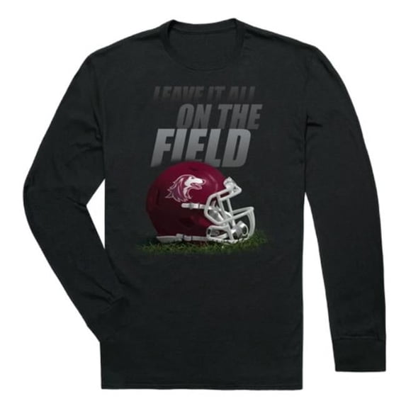 Southern Illinois Salukis Gridiron Long Sleeve T-Shirt, Black - 2XL
