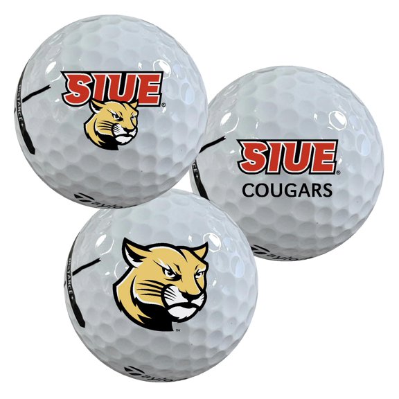 Southern Illinois University Edwardsville Cougars Logo Edition Taylormade Distance+ Golf Balls 12-Pack (Dozen)