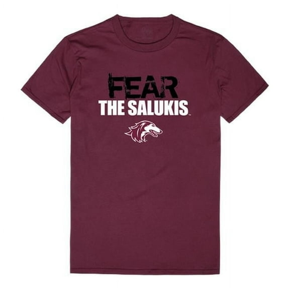 Southern Illinois University Men Fear T-Shirt, Maroon White - Small