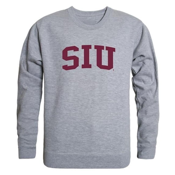 Southern Illinois University Men GameDay Crewneck Sweatshirt, Heather Grey - Medium