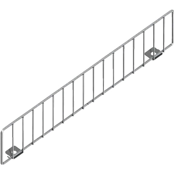 Southern Imperial Peg Wire Shelf Divider - Chrome Finish - 11 In. Length, Silver