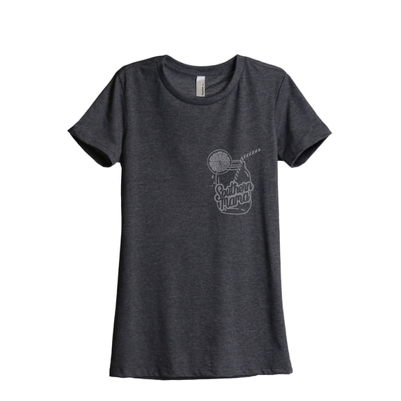 Southern Mama Jar Women's Fashion Relaxed T-Shirt Tee Charcoal Grey 2X-Large