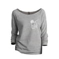 thumbnail image 1 of Southern Mama Jar Women's Fashion Slouchy 3/4 Sleeves Raglan Lightweight Sweatshirt Sport Grey Medium, 1 of 3