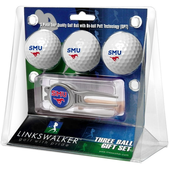 Southern Methodist 3 Ball Gift Pack With Kool Tool