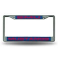 thumbnail image 1 of Southern Methodist SMU Mustangs Chrome Metal Laser Cut License Plate Frame, 1 of 8