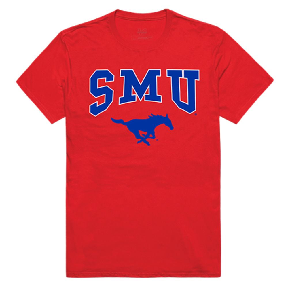 Southern Methodist University Mustangs Athletic Tee T-Shirt Red XXL ...