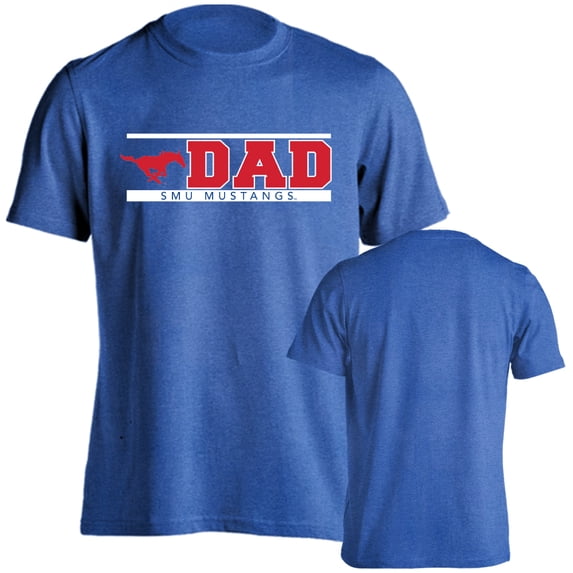 Southern Methodist University Mustangs Dad Proud Parent Short Sleeve T-Shirt