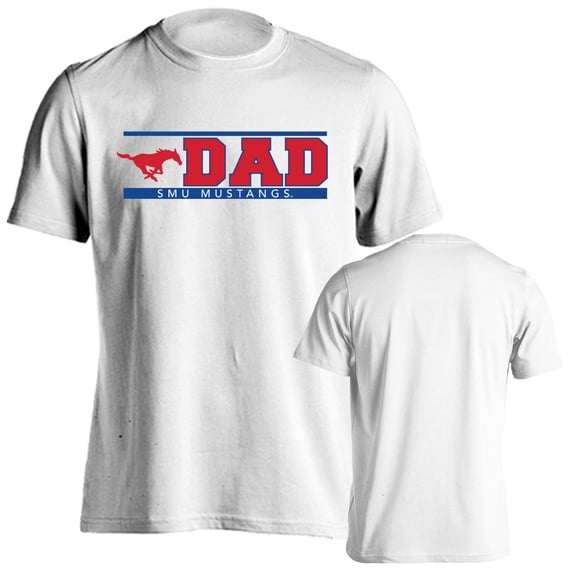 Southern Methodist University Mustangs Dad Proud Parent Short Sleeve T-Shirt