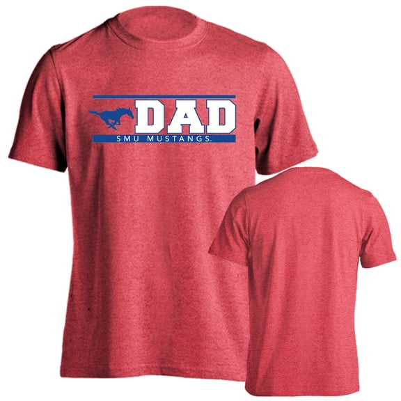 Southern Methodist University Mustangs Dad Proud Parent Short Sleeve T-Shirt