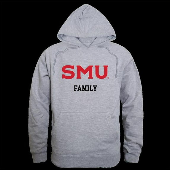 Southern Methodist University Mustangs Family Hoodie, Heather Grey - Extra Large