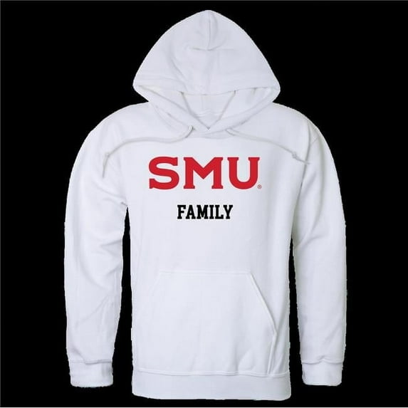 Southern Methodist University Mustangs Family Hoodie, White - Extra Large
