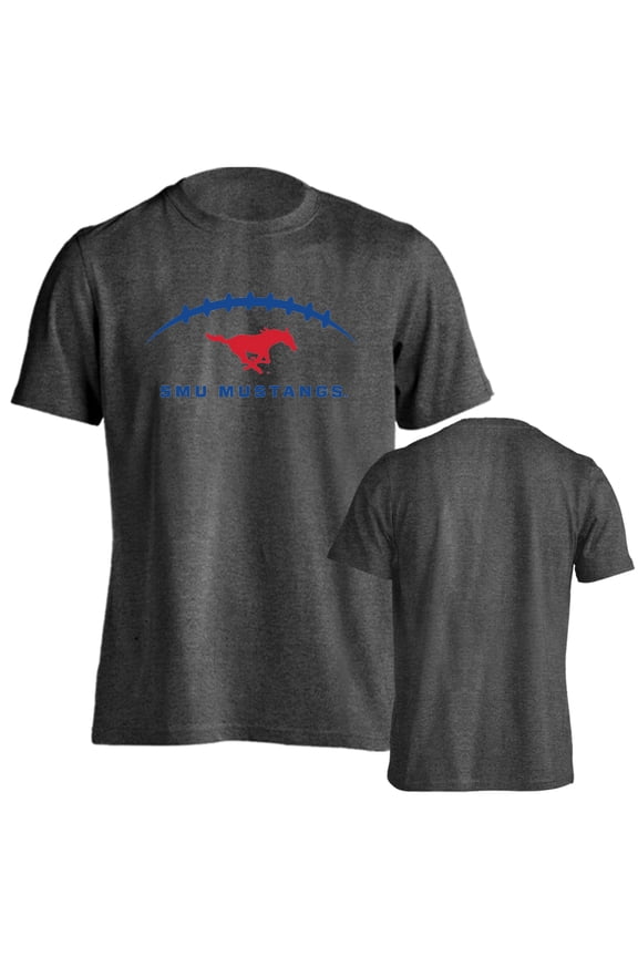 Southern Methodist University Mustangs Football Laces Out Logo T-Shirt
