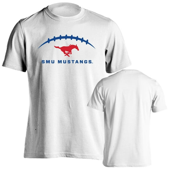 Southern Methodist University Mustangs Football Laces Out Logo T-Shirt
