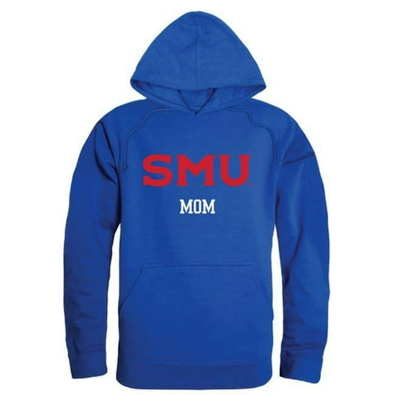 Southern Methodist University Mustangs Mom Hoodie, Royal - Extra Large
