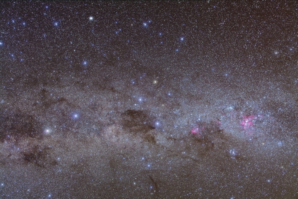 Southern Milky Way Canvas Art - Alan DyerStocktrek Images (18 x 12)