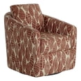 thumbnail image 1 of Southern Motion Daisey Wood and Fabric Swivel Glider in Brick Red, 1 of 4