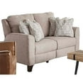 thumbnail image 1 of Southern Motion Happy Note Fabric Power Headrest Reclining Loveseat in Cream, 1 of 3