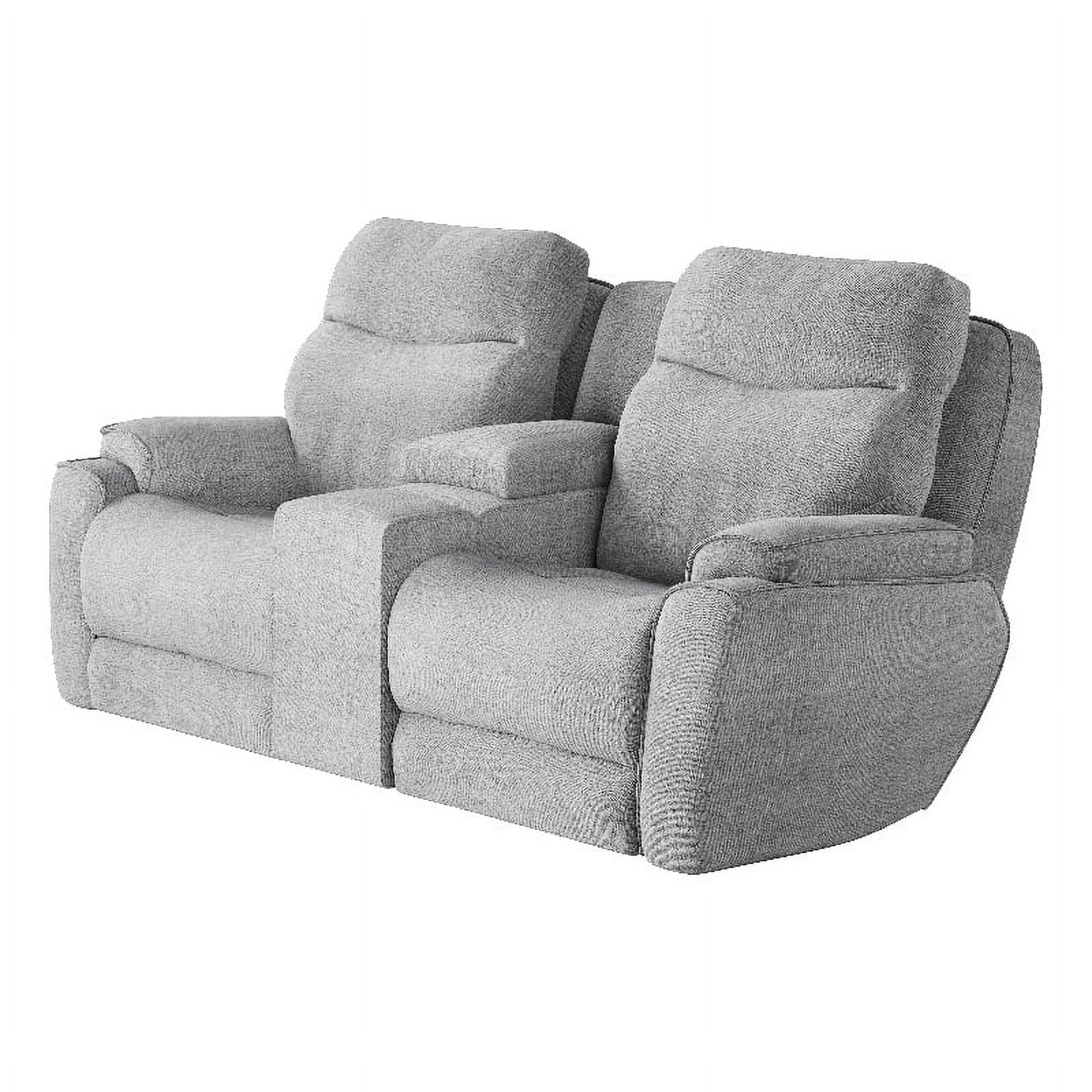Southern Motion Showstopper Fabric Power Reclining Loveseat in Platinum
