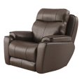 thumbnail image 1 of Southern Motion Showstopper Leather Power Headrest Rocker Recliner in Brown, 1 of 1