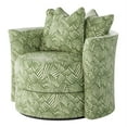 thumbnail image 1 of Southern Motion Wild Child Fabric Pillow Back Swivel Chair in Green/Citrus, 1 of 3