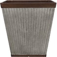 thumbnail image 1 of Southern Patio 16" Rustic Resin Faux Galvanized Square Planter, 1 of 9