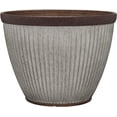thumbnail image 1 of Southern Patio 20.5" x 20.5" x 15" Round Silver Resin Faux Galvanized Finish Planter with Rustic, 1 of 1