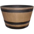 thumbnail image 1 of Southern Patio 22.25" Oak Whiskey Barrel Planter, 1 of 1